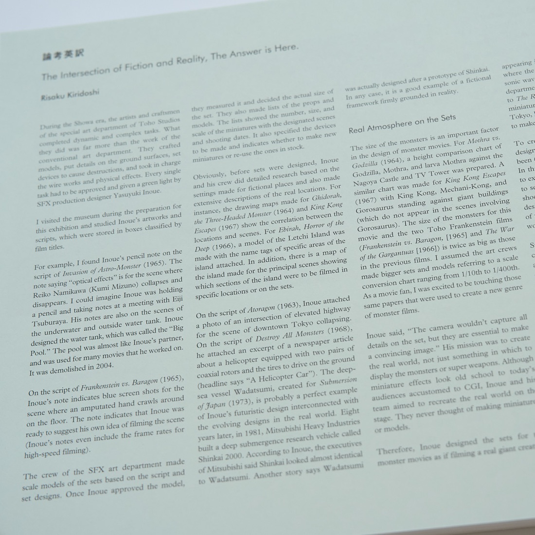 Yasuyuki Inoue Exhibition Catalogue, photograph 13